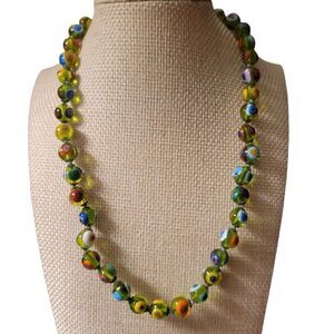 Green Glass Beaded Neacklace